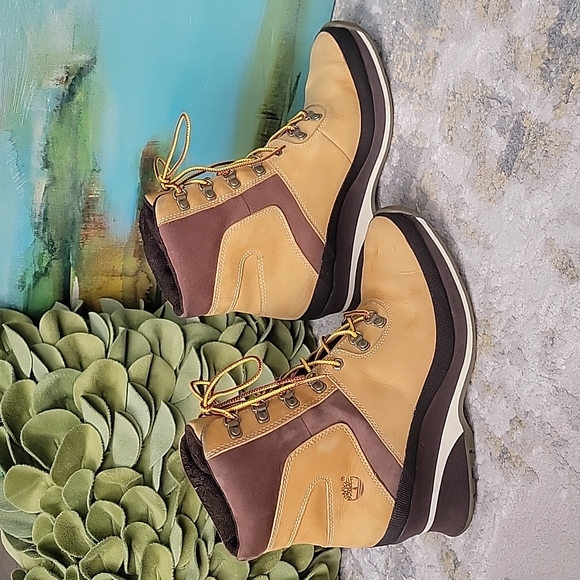 TIMBERLAND Genuine Leather Wedge Sport Boots Size 6.5 - Picture 5 of 16